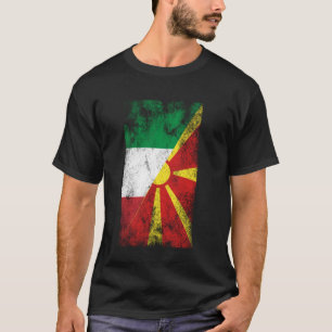 Camiseta Banderas del norte de Macedonia en Italia - macedo