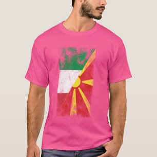 Camiseta Banderas del norte de Macedonia en Italia - macedo