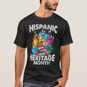 Camiseta Banderas del país del mes de la herencia hispana