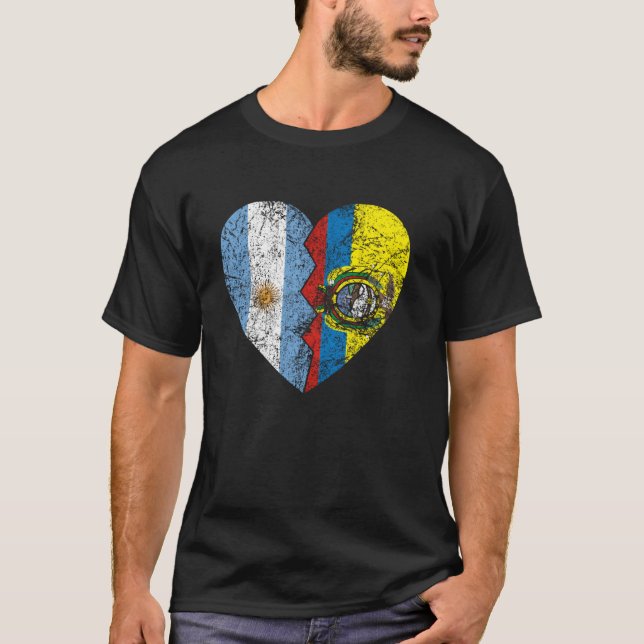 Camiseta Banderas ecuatorianas de Argentina (Anverso)