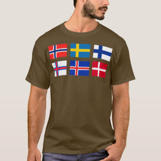 Camiseta Banderas escandinavas