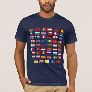 Camiseta Banderas europeas