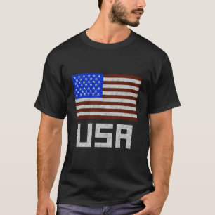 Camiseta Banderas Geográficas De Estilo Sueño De Eeuu