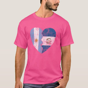 Camiseta Banderas guatemaltecas argentinas acentúan a Argen