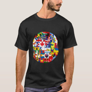 Camiseta Banderas Internacionales Banderas De Países Bander