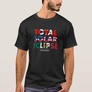Camiseta Banderas internacionales eclipse solar total