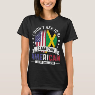 Camiseta Banderas jamaiquinas americanas enorgullecen a la
