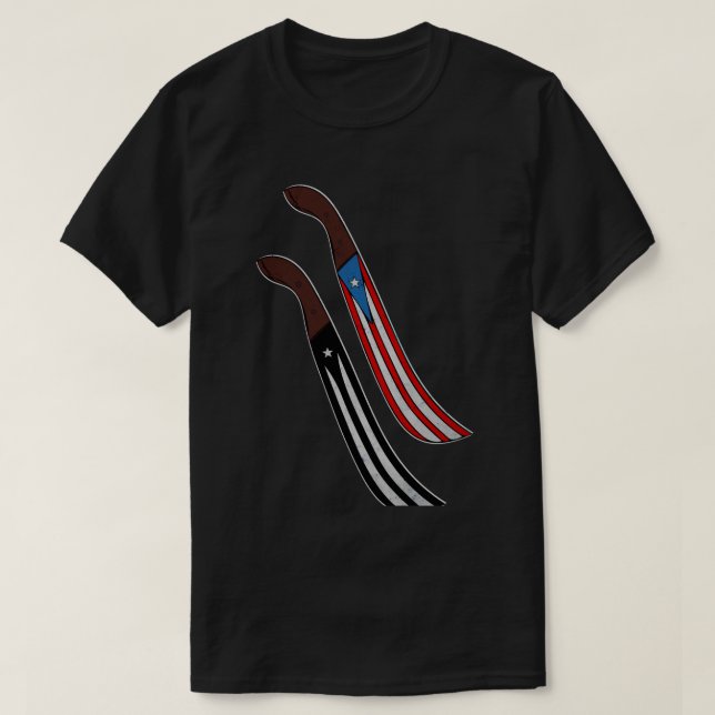 Camiseta Banderas Machete de Puerto Rico  (Diseño del anverso)