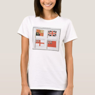Camiseta Banderas marítimas británicas, de un libro franc