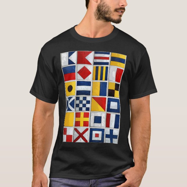 Camiseta banderas náuticas (Anverso)
