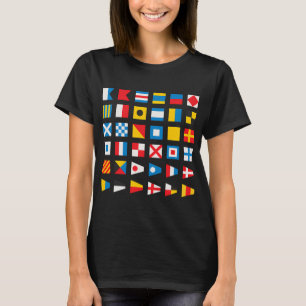 Camiseta Banderas Náuticas con Números Internacionales