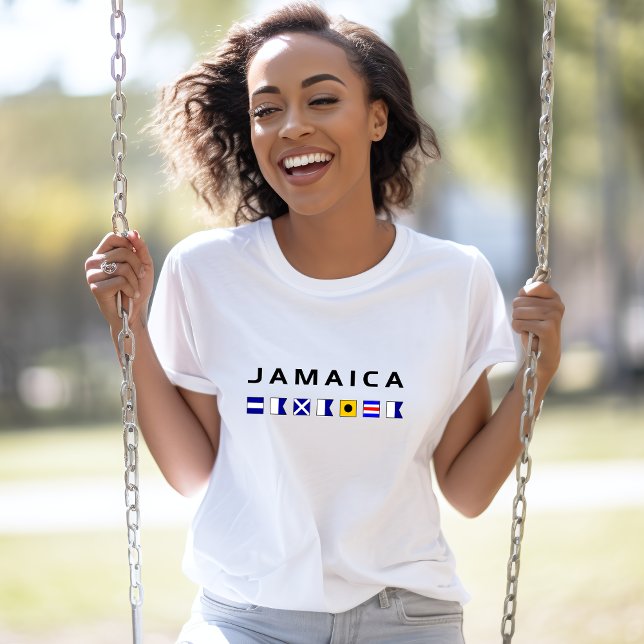 Camiseta Banderas náuticas de navegación marítima de Jamaic (Subido por el creador)
