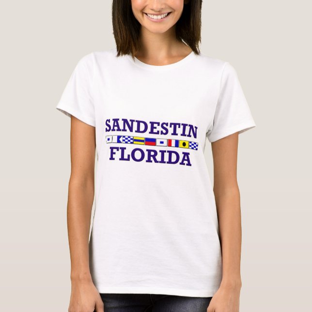 Camiseta Banderas náuticas de Sandestin (Anverso)