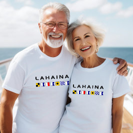Camiseta Banderas náuticas de señalización marítima de Laha