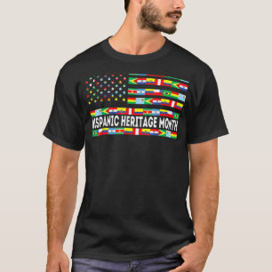 Camiseta Banderas Patrimonio Nacional Hispano Español Mes s
