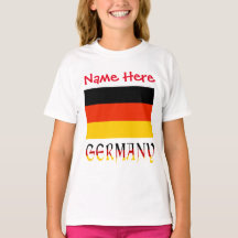 Banderas personalizadas de Alemania Niñas Patrimon