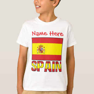Camiseta Banderas personalizadas de España para niños heren