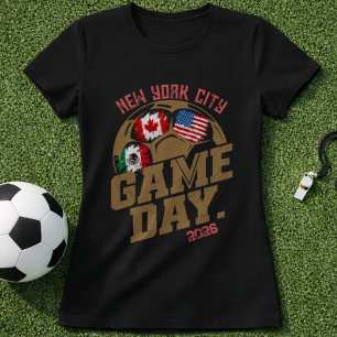 Camiseta Banderas personalizadas de la ciudad de fútbol y n