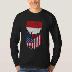 Camiseta Banderas peruanas americanas arrancadas en Perú
