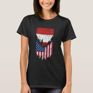 Camiseta Banderas peruanas americanas arrancadas en Perú