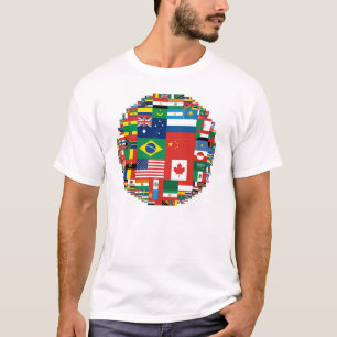 Camiseta Banderas por área terrestre