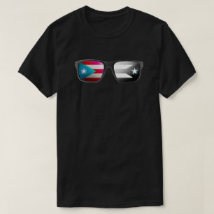 Camiseta Banderas puertorriqueñas sombras Boricua, Puerto