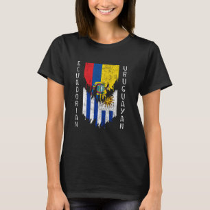 Camiseta Banderas uruguayas ecuatorianas arrancadas en Ecua