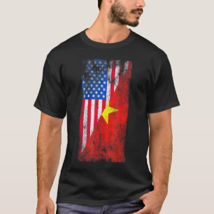 Camiseta Banderas Vietnamitas De Los Estados Unidos De Amér