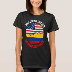 Camiseta Banderas Vintage de Raíces Colombianas Cultivadas 