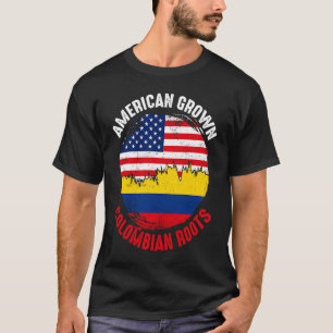Camiseta Banderas Vintage de Raíces Colombianas Cultivadas