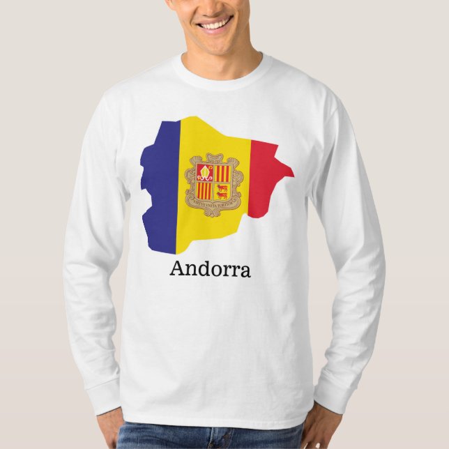 Camiseta Banderas y países Andorra (Anverso)