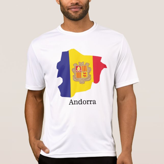 Camiseta Banderas y países Andorra T-Shirt (Anverso)