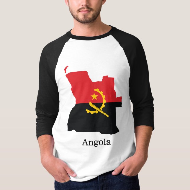 Camiseta Banderas y países Angola (Anverso)