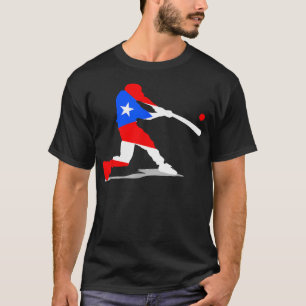 Camiseta Banderín de béisbol de Puerto Rico Boricua