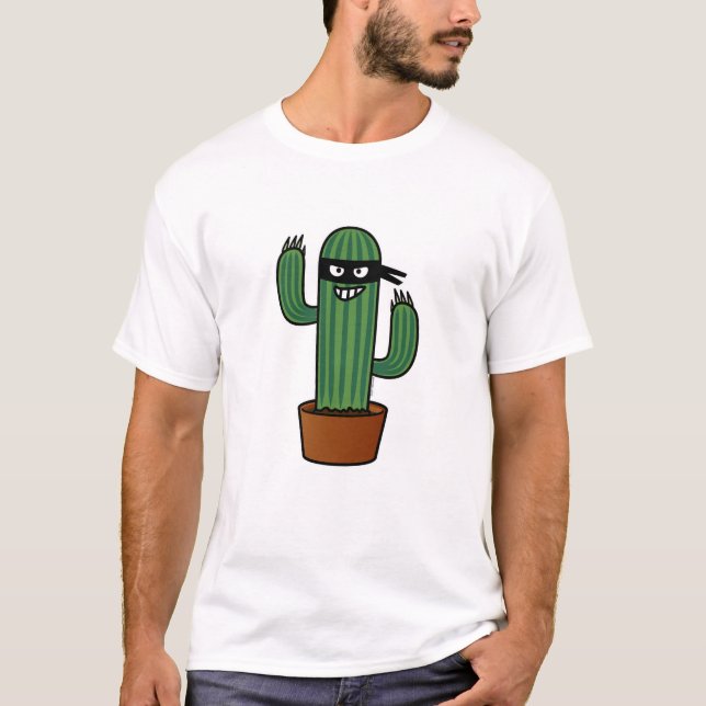 Camiseta Bandido disimulado enmascarado ninja del bandido (Anverso)