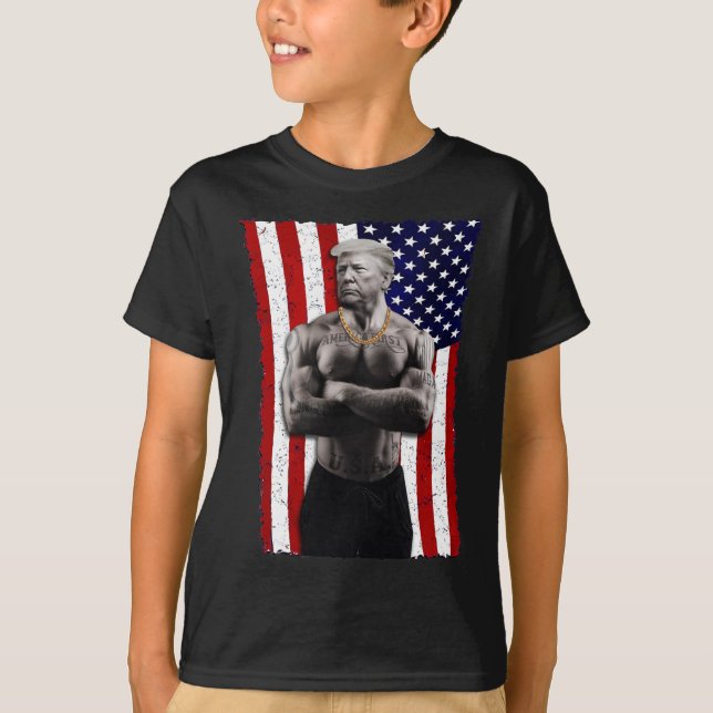 Camiseta Bandido Pro Donald Trump Tatuaje Republicano Ameri (Anverso)