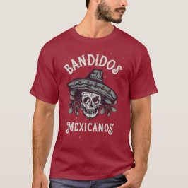 Camiseta Bandidos Mexicanos Maroon T-Shirt