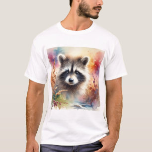 Camiseta Bandit Racoon 080824AREF101 - Watercolor