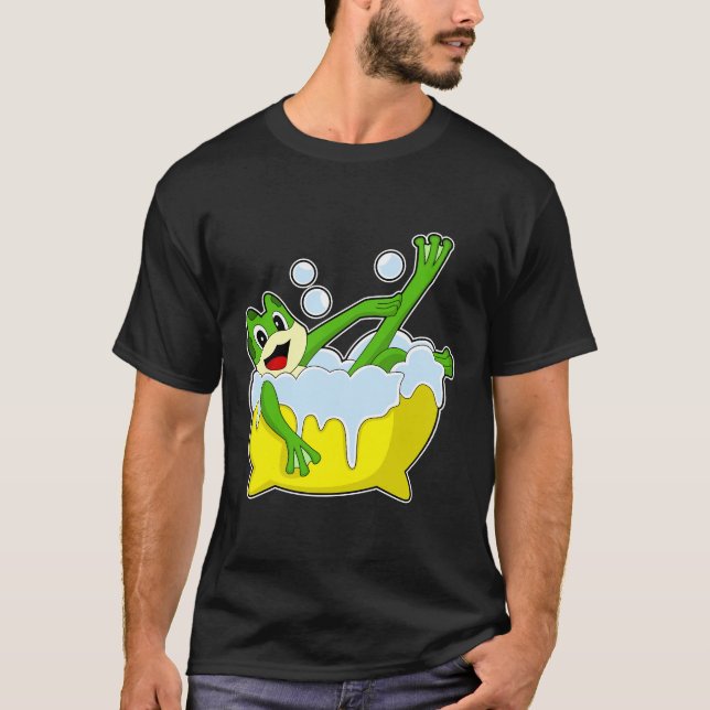 Camiseta Bañera de barro de rana (Anverso)