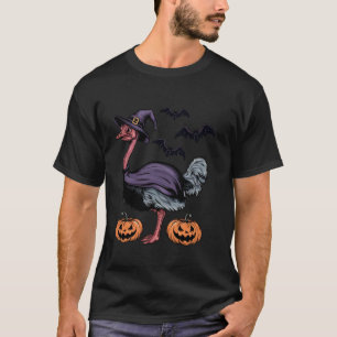 Camiseta Bañera de calabaza Vestido de Ostrich Halloween T