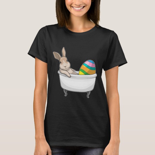 Camiseta Bañera de huevo Bunny Easter Pascua (Anverso)