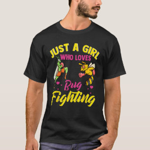 Camiseta Bañera de toros, solo un Chica que ama la lucha de