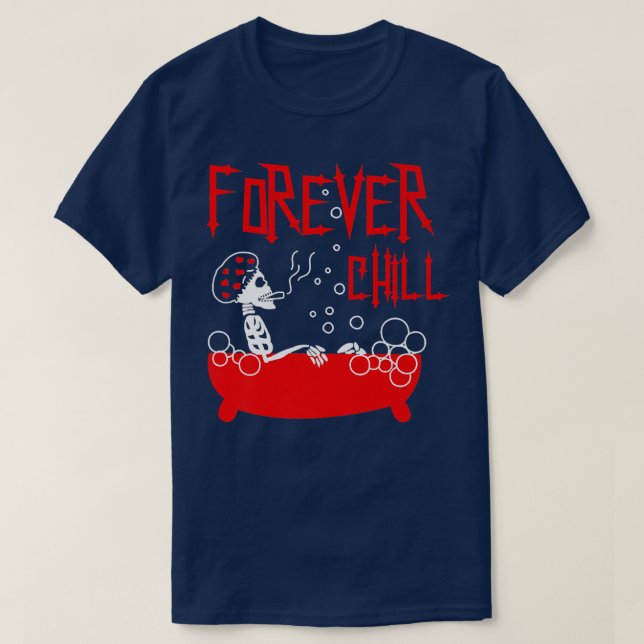 Camiseta Bañera infantil para siempre esqueleto con burbuja (Diseño del anverso)
