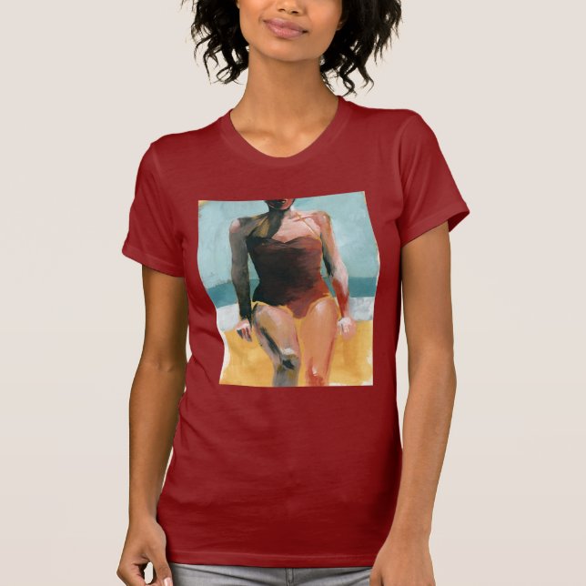 Camiseta Bañera vintage - traje de baño rojo (Anverso)