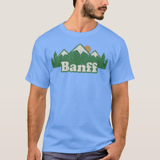 Camiseta Banff Alberta Canada Vintage Senderismo Montañas
