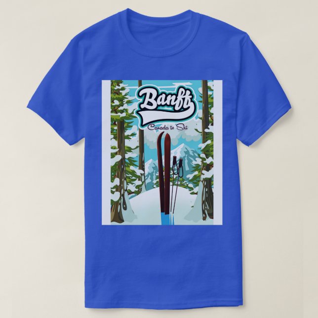 Camiseta Banff Canada a Ski (Diseño del anverso)