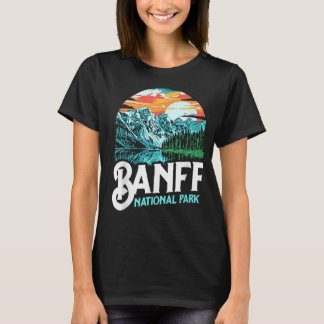 Camiseta Banff National Park Lake Louise Canada Vintage Gra