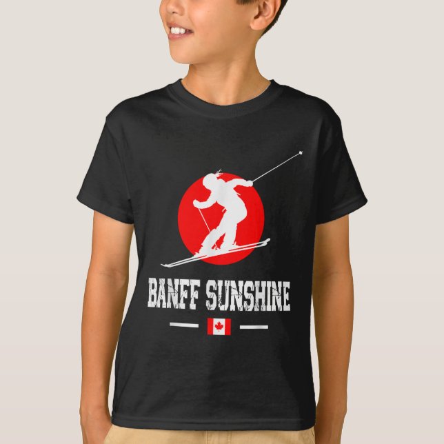 Camiseta Banff Sunshine Canada Ski Resort Rocky Mountains S (Anverso)