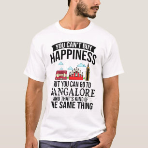 Camiseta Bangalore India Skyline Map Viaje 11