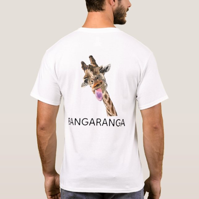 Camiseta Bangaranga con jirafa divertida (Reverso)